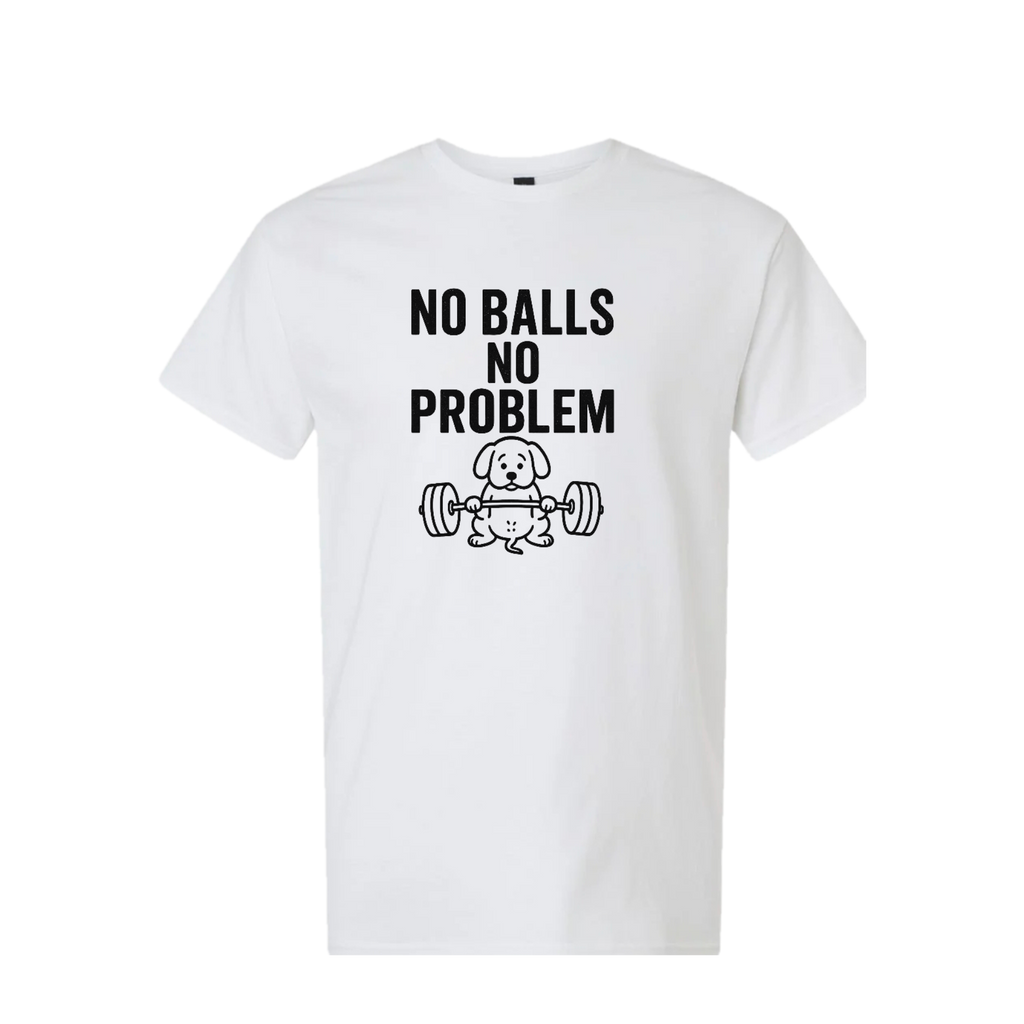 No Balls No Problem Tee - Funny Vasectomy Shirt for Men.